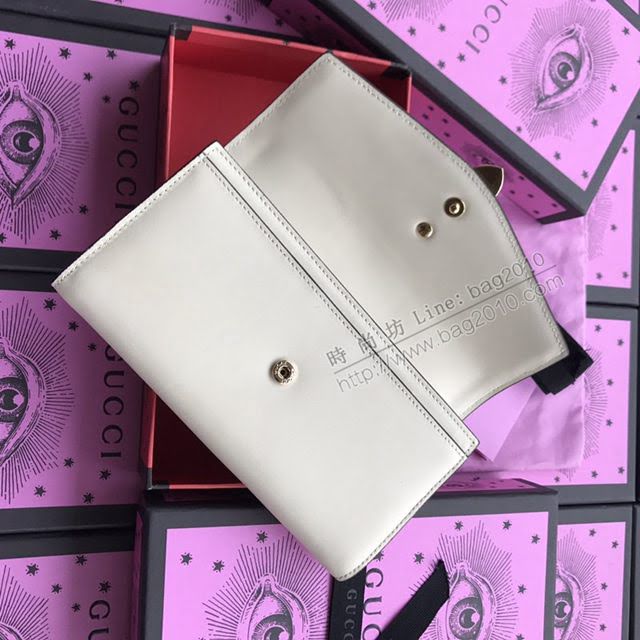 Gucci錢包 古馳新款 瑪格麗特皇后長夾 翻蓋錢包系列 Gucci女錢包 476064大紅拼色全皮  gdj1101